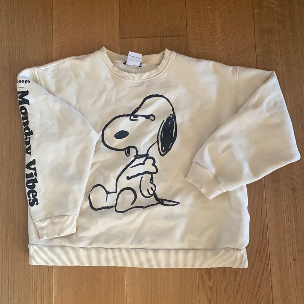 ZARA Snoopy Crewneck
